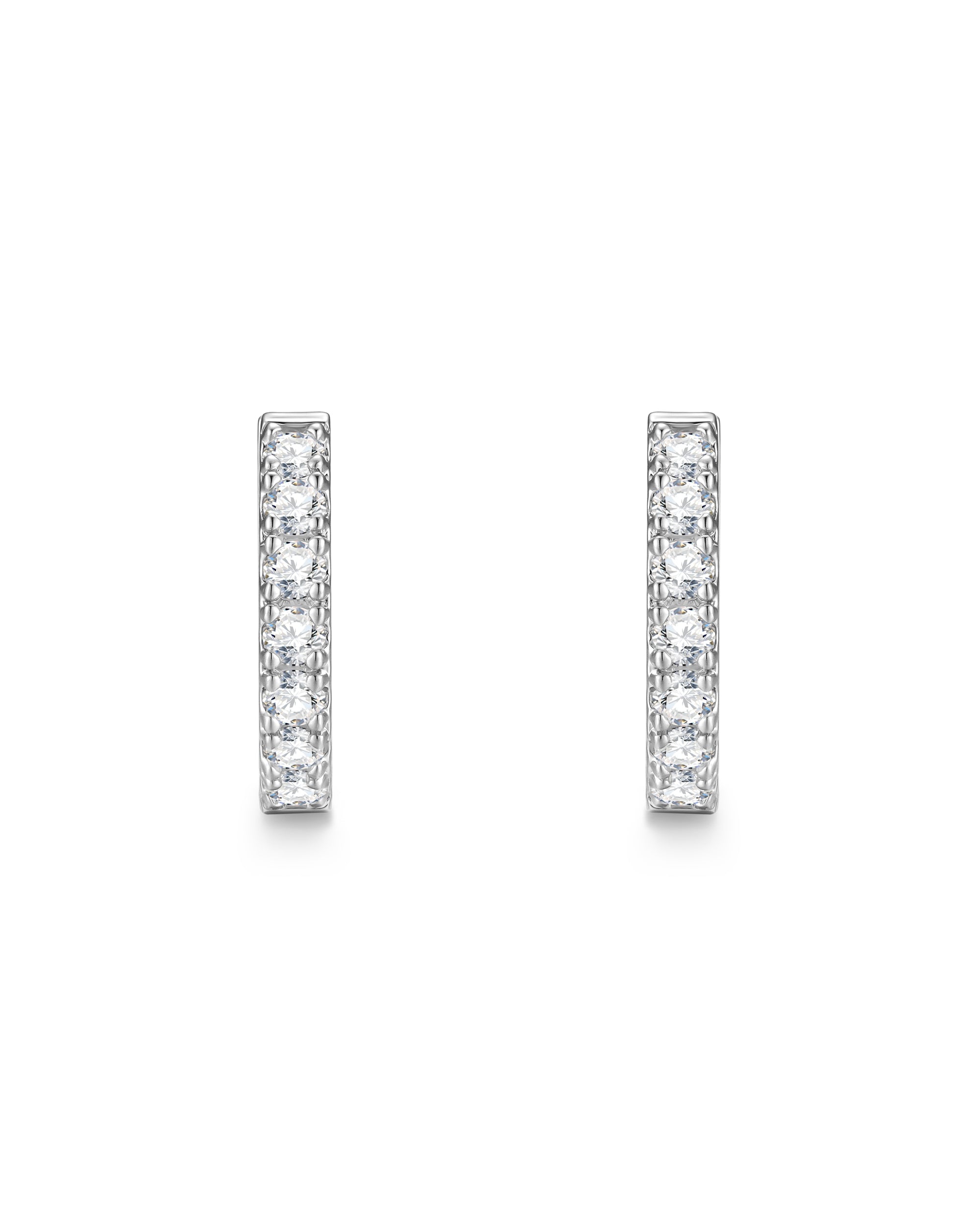 White gold diamond earrings by Iceman Society