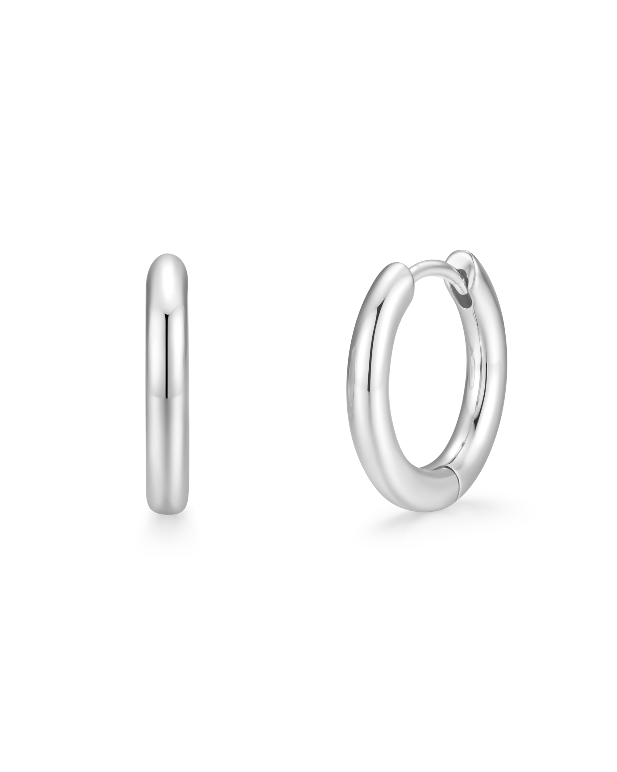 White gold earrings by Iceman Society