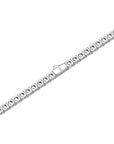 4mm white gold tennis necklace by Iceman Society
