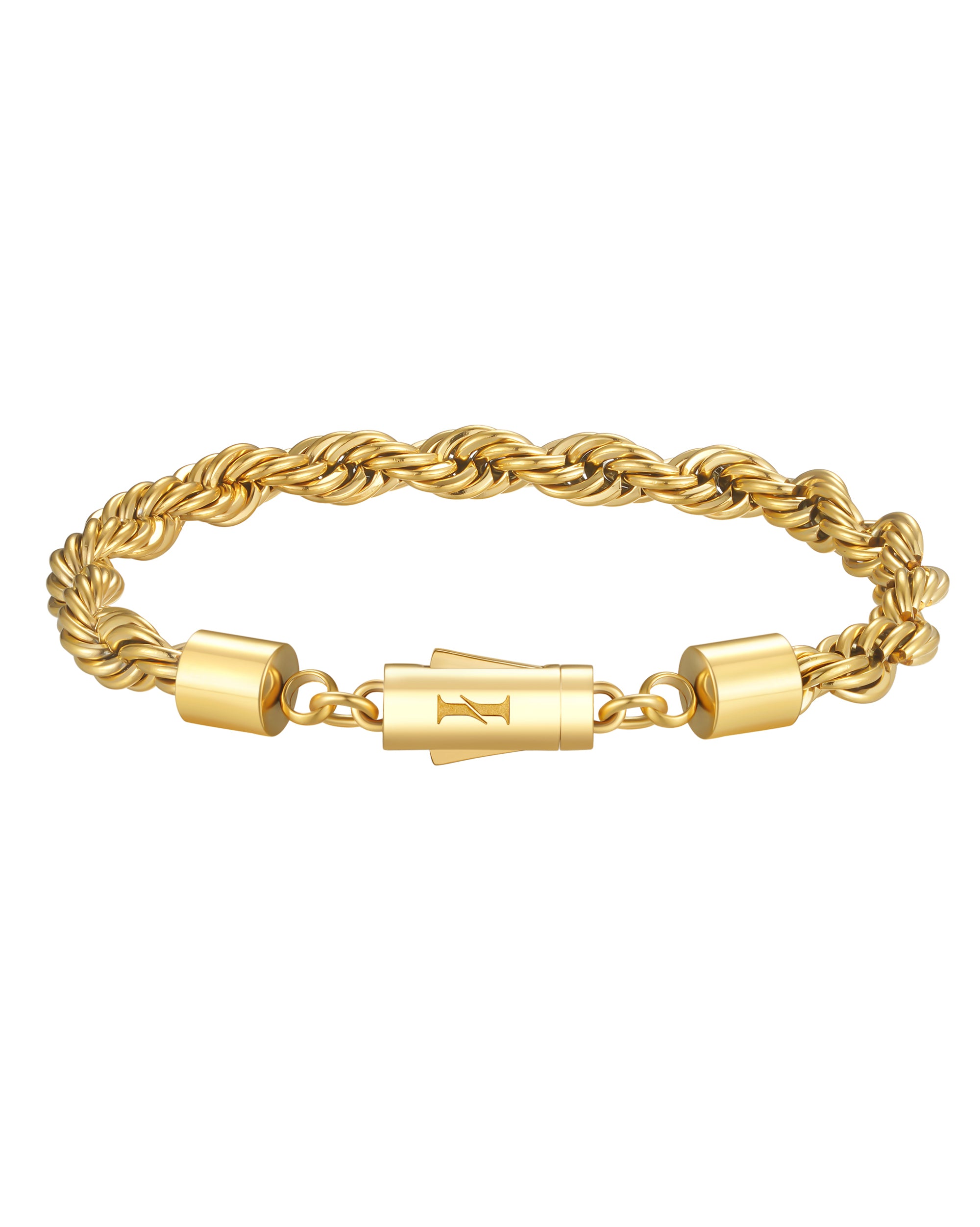 6mm 18k gold rope bracelet by Iceman Society