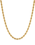 6mm 18k gold rope necklace by Iceman Society